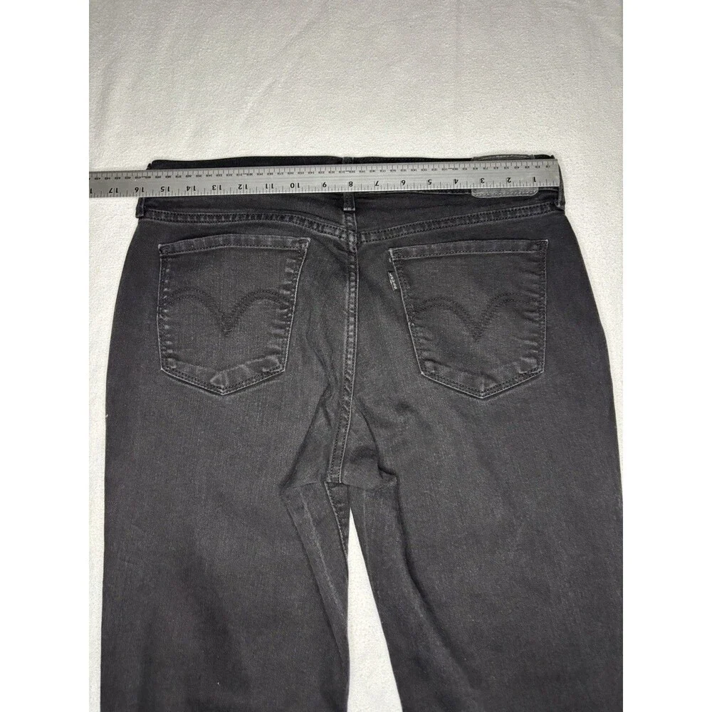 Levi's‎ 505 Straight Black Denim Jeans Men's W29 L30 Classic 5 Pocket Fit